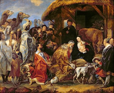 La adoración de los magos de Jacob Jordaens